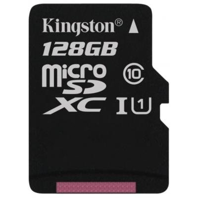 Карта пам'яті Kingston 128GB microSD class 10 (SDCX10/128GBSP) - зображення 1