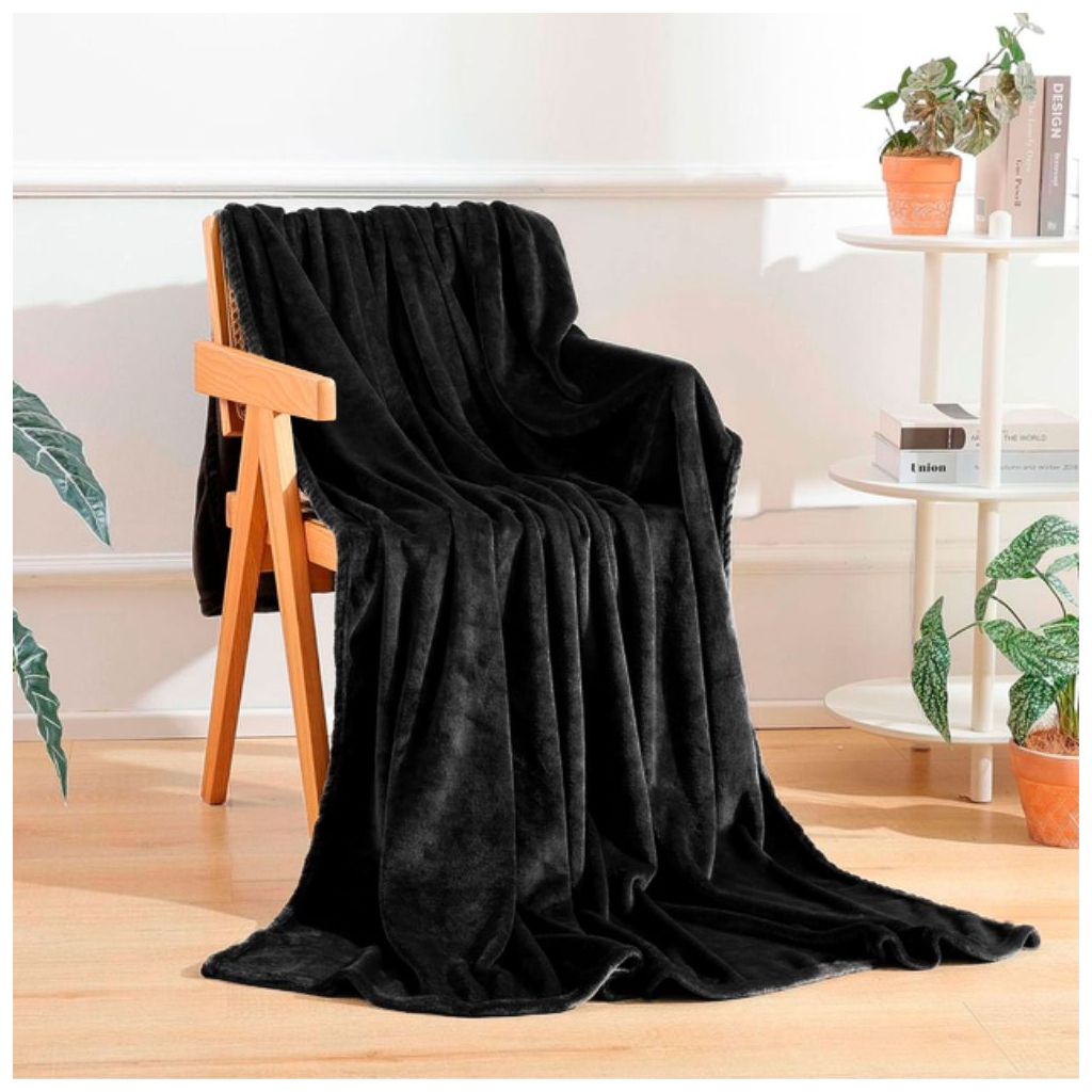 Плед Bergamo Fancy чорний 130 х 180 см (70030405-01) - изображение 6