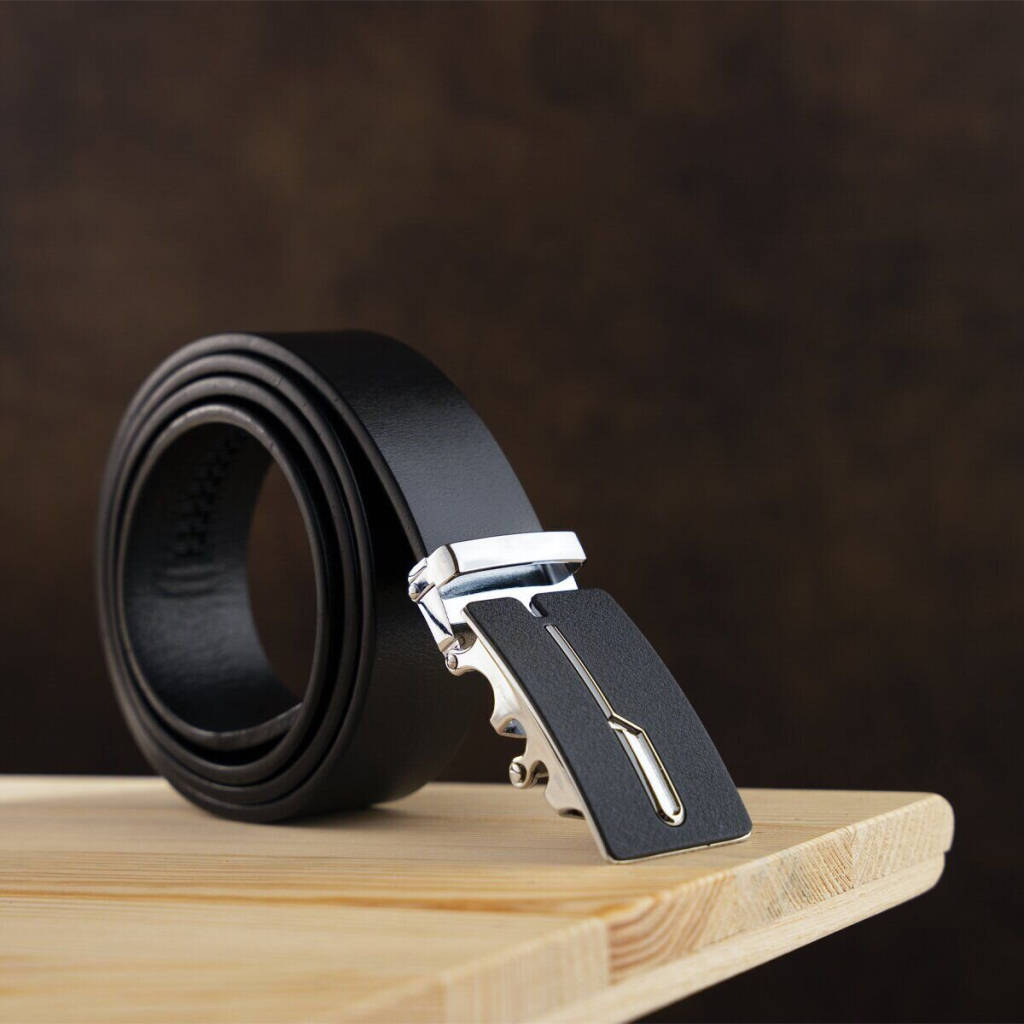 Ремінь Vintage Чоловічий з матовою пряжкою Чорний (20335) - зображення 7