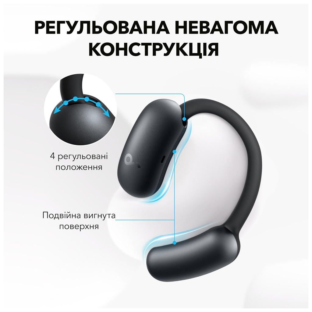 Навушники Anker SoundСore AeroFit 2 Black (A3874G11) - зображення 11