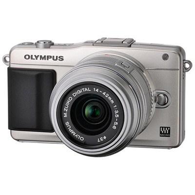 Цифровий фотоапарат Olympus PEN E-PM2 14-42 mm kit Flash Air silver (V206021SE010) - зображення 1
