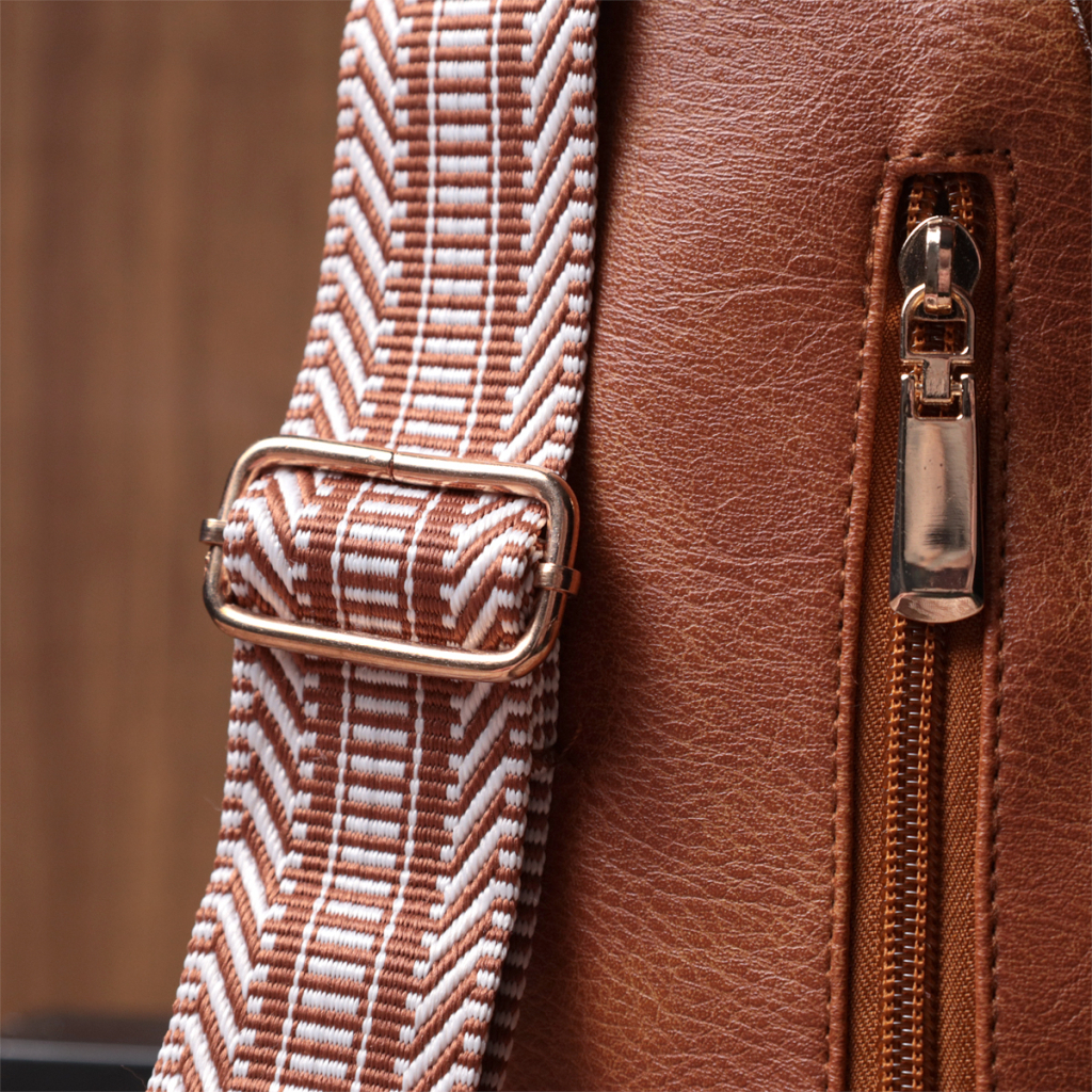 Сумка Vintage Жіноча з однією лямкою через плече з екошкіри Руда (22758) - зображення 11