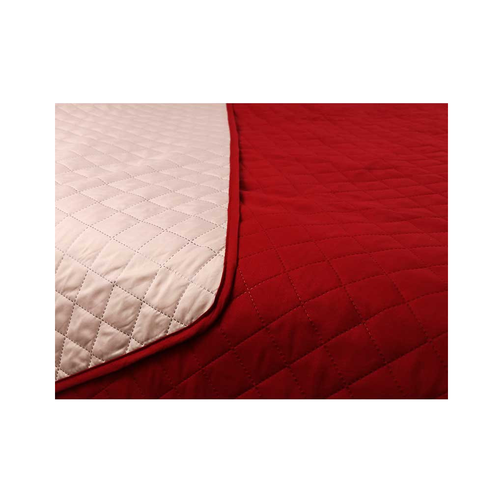 Покривало Руно двостороннє Cherry Ромб вишневе 212х240 см (329.52У_Cherry ромб) - зображення 3