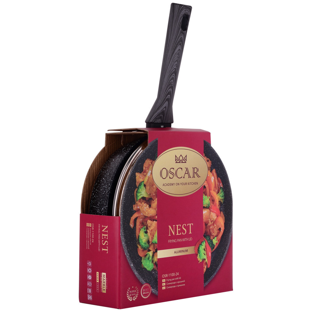 Сковорода Oscar Nest з кришкою 24 см (OSR-1100-24) - зображення 4