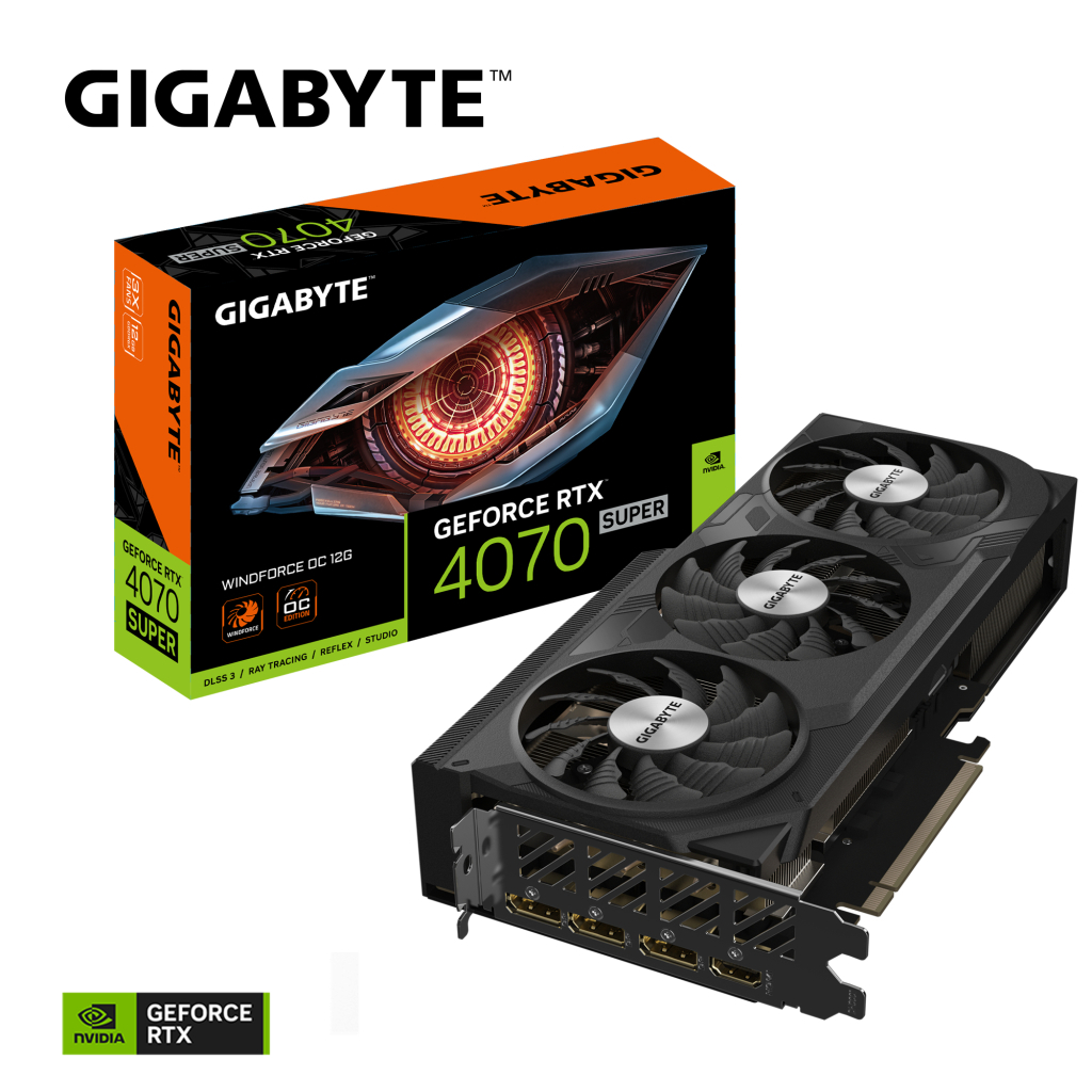 Відеокарта GIGABYTE GeForce RTX4070 SUPER 12Gb WINDFORCE OC (GV-N407SWF3OC-12GD) - зображення 6