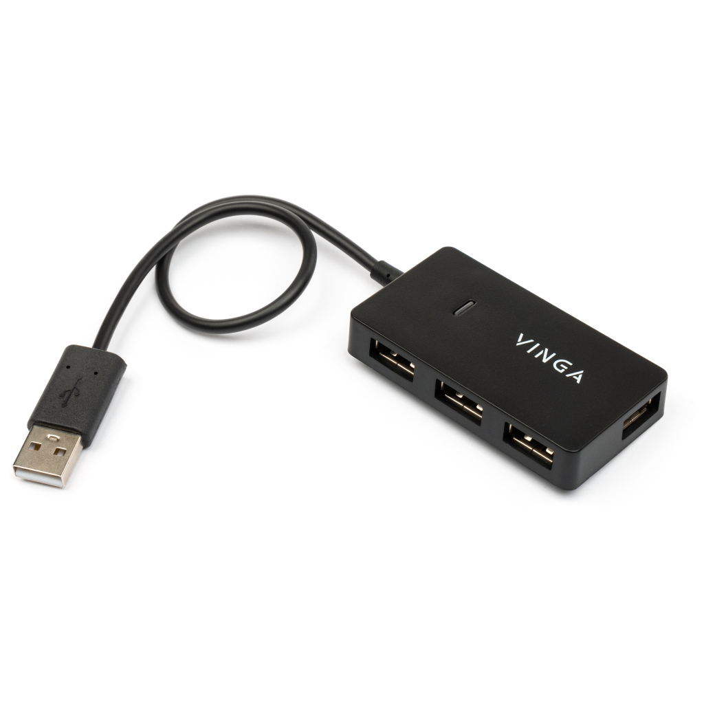 Концентратор Vinga USB2.0 to 4*USB2.0 HUB (VHA2A4) - зображення 2