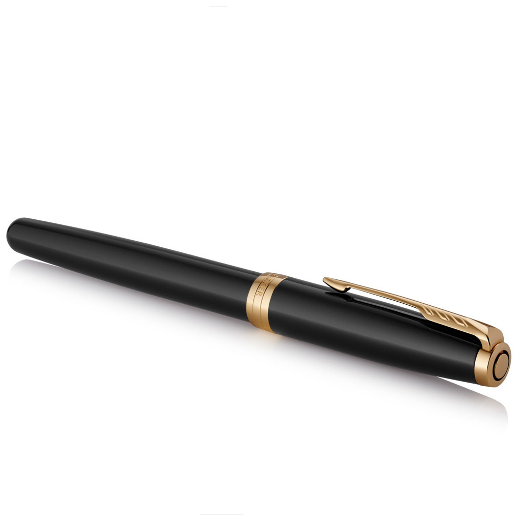 Ручка пір'яна Parker SONNET 17 Black Lacquer GT FP F (86 015) - зображення 4