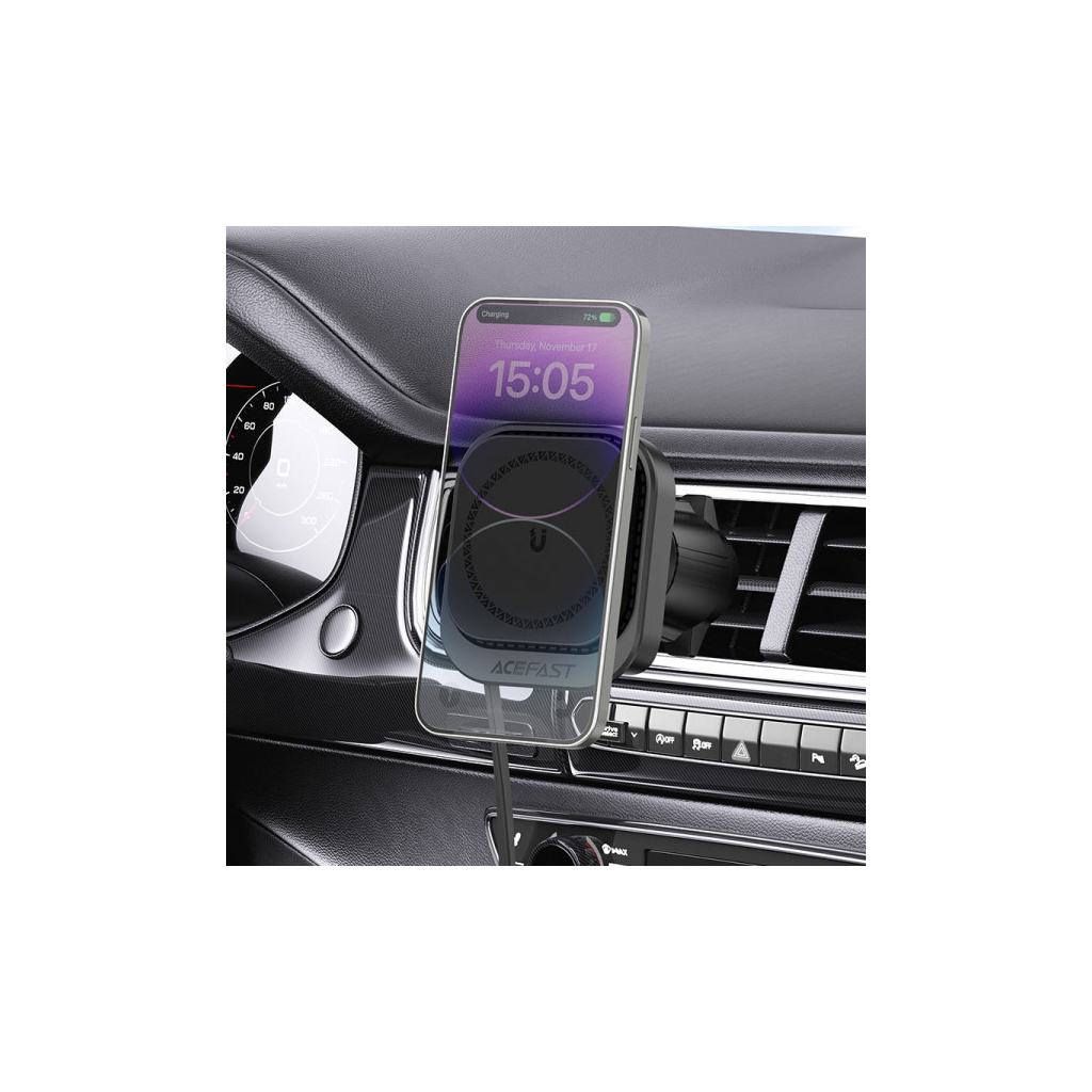 Універсальний автотримач Acefast D32 Magnetic wireless charging (6974316283225) - зображення 7