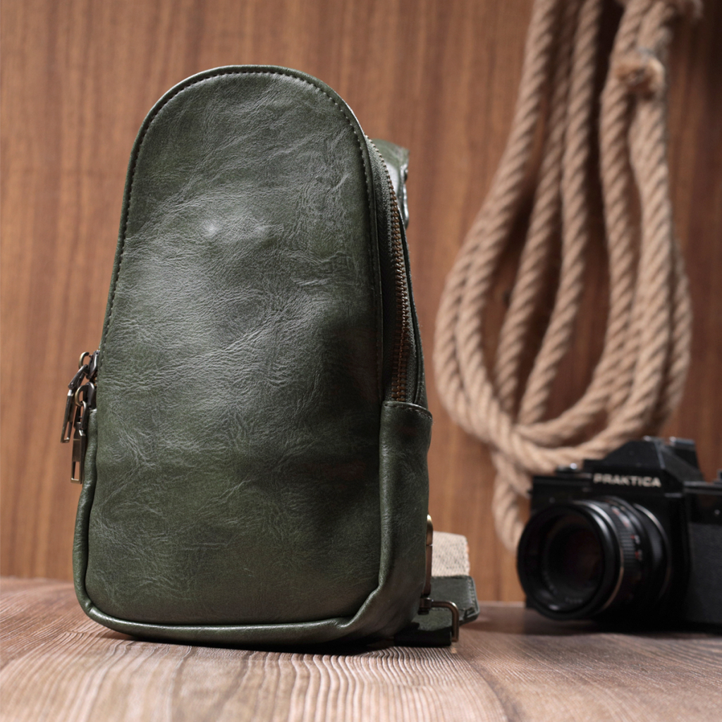 Сумка Vintage Через плече з екошкіри Зелена (22791) - зображення 8