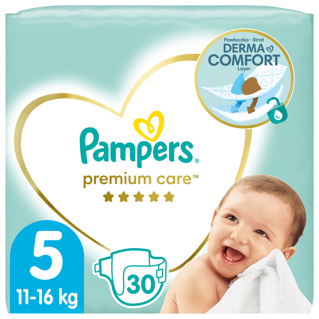 Підгузки Pampers Premium Care Junior Розмір 5 (11-16 кг) 30 шт (8001090379399) - зображення 1