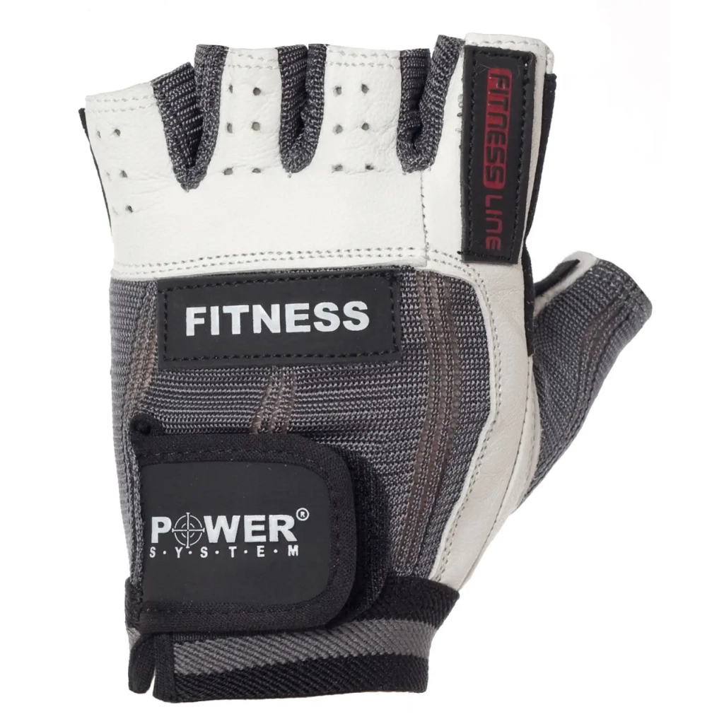 Рукавички для фітнесу Power System Fitness PS-2300 Grey/White S (PS-2300_S_Grey-White) - зображення 2
