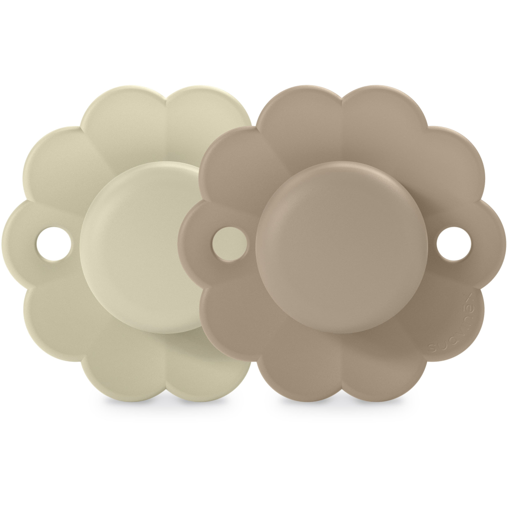 Пустушка Suavinex Wonder фізіологічна 2 шт, 0-6 місяців, світло-бежева та бежева (308404) - зображення 1