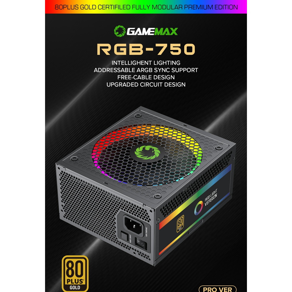 Блок живлення Gamemax 750W (RGB-750 PRO) - зображення 10