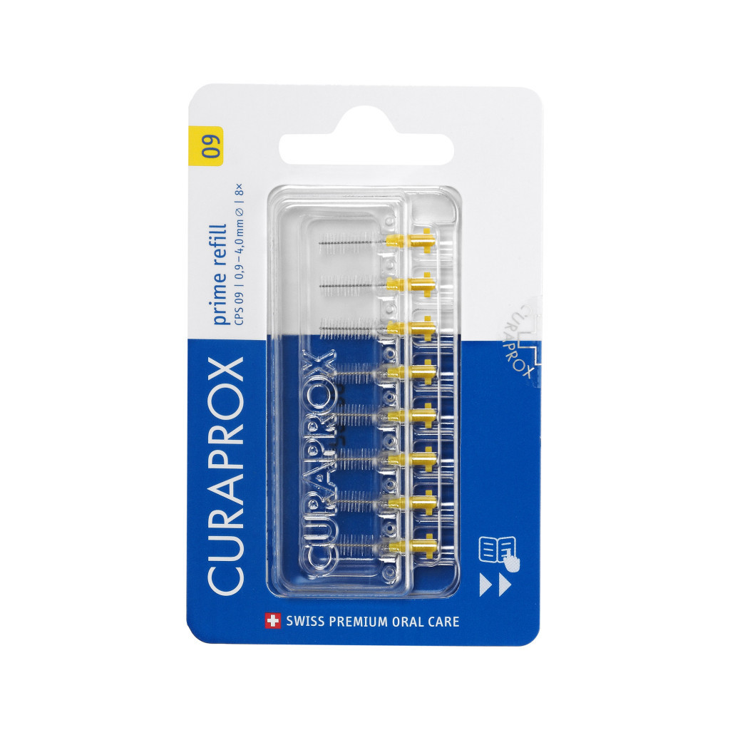 Щітки для міжзубних проміжків Curaprox Prime Refill CPS 09 D 0.9 - 4 мм Без тримача 8 шт. (7612412426540) - зображення 1