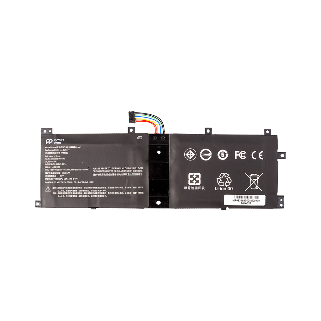 Акумулятор до ноутбука LENOVO Miix 510-12ISK 7.68V 4955mAh PowerPlant (NB482573) - зображення 1