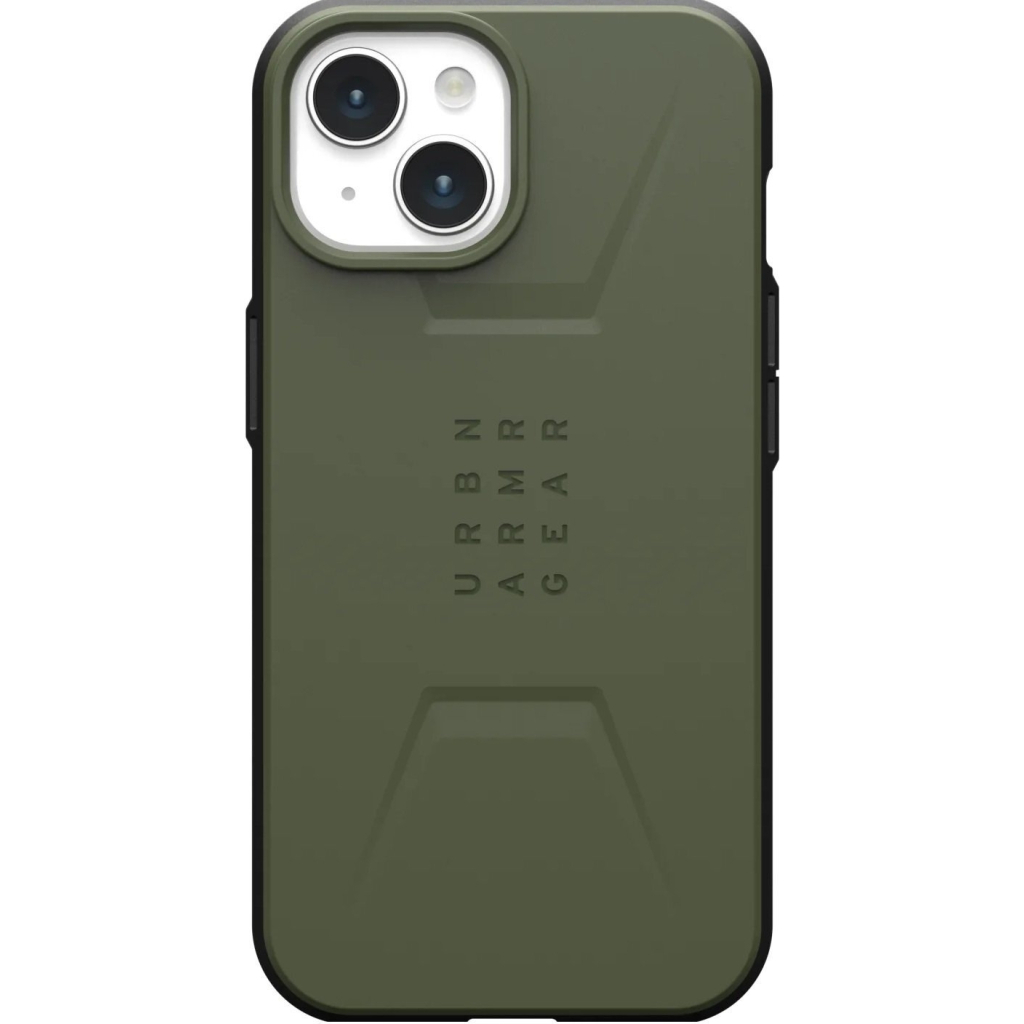 Чохол до мобільного телефона UAG Apple iPhone 15 Plus Civilian Magsafe, Olive Drab (114306117272) - зображення 1