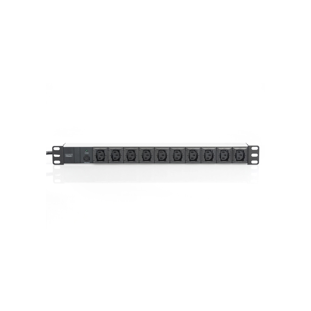Силовий блок 19" 1U w/PDU 10xC13, 10A, 250V, вилка C14 Digitus (DN-95404) - изображение 3