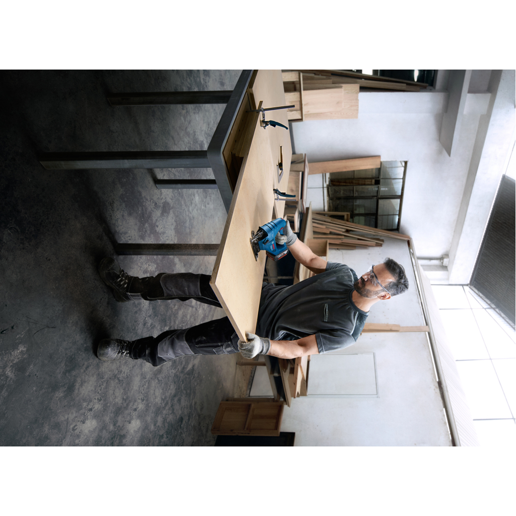 Електролобзик Bosch GST 183-LI безщітковий, 18V, 1х4Ah, 0-3300 об/хв, хід 20мм, кейс (0.601.5B7.022) - зображення 4