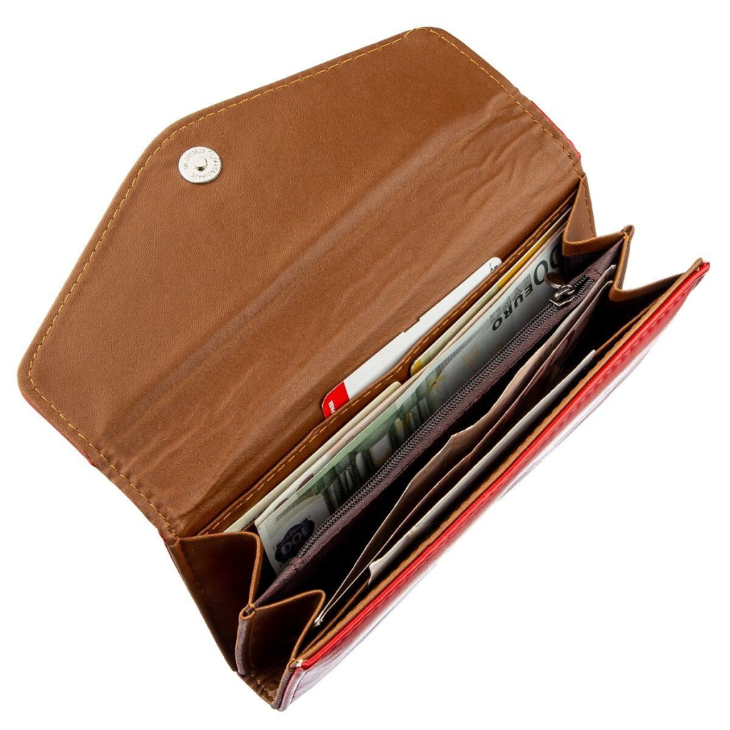 Гаманець Kivi З гладкої екошкіри Червоний (19069) - зображення 3