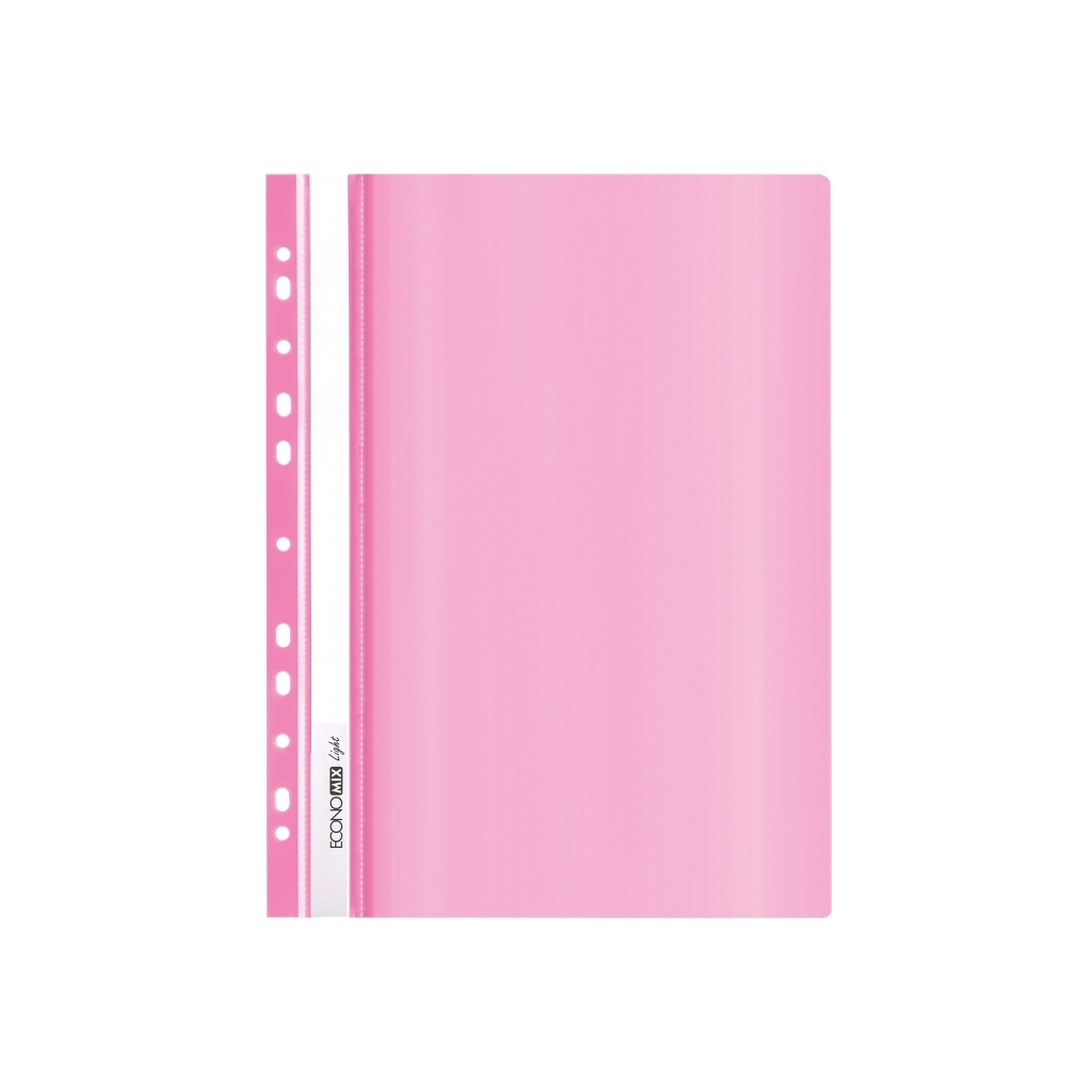 Папка-швидкозшивач Economix А4 Light з перфорації, рожева (E38504-09) - зображення 1