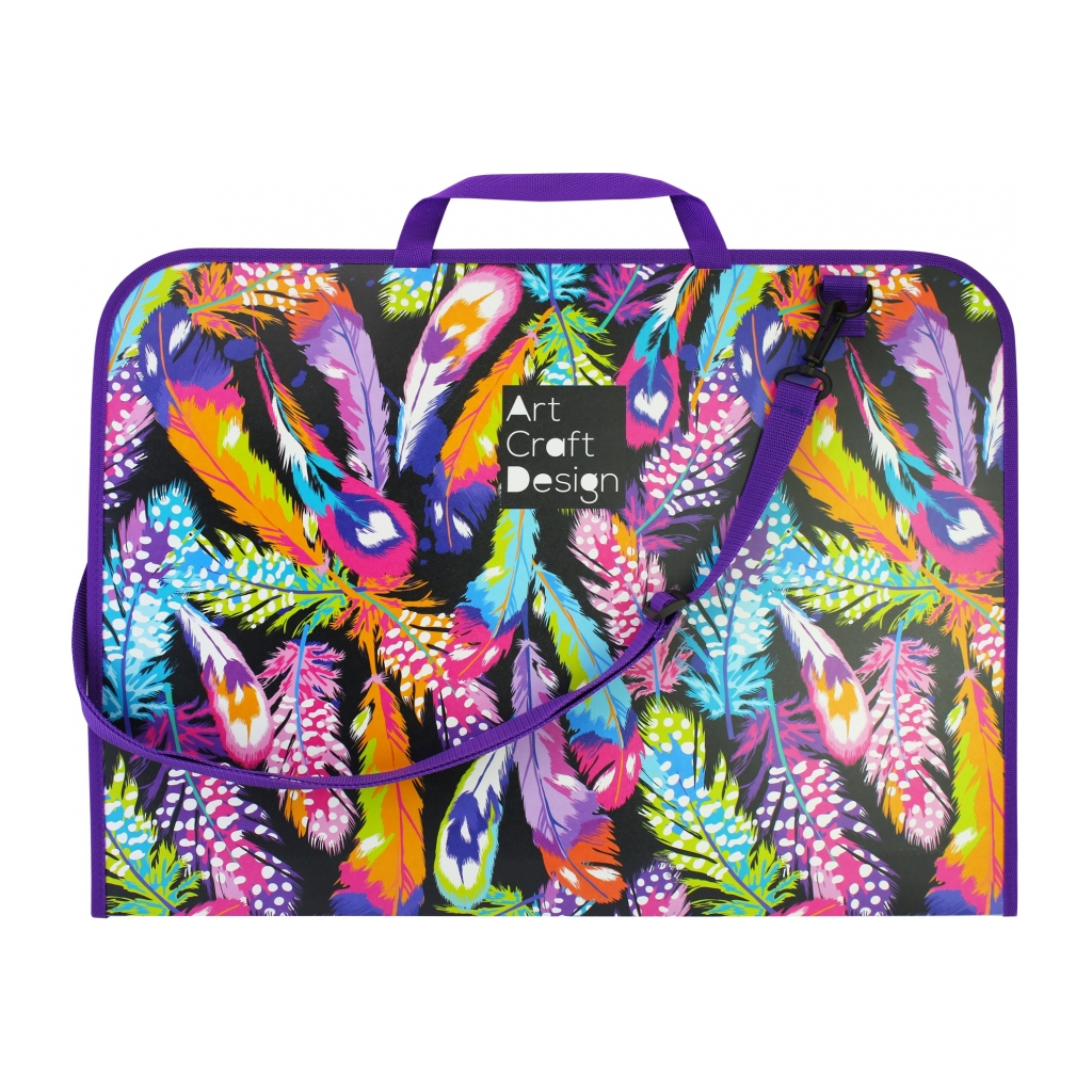 Папка - портфель Maxi А3 пластиковий на блискавці (MX30003-08) - зображення 1