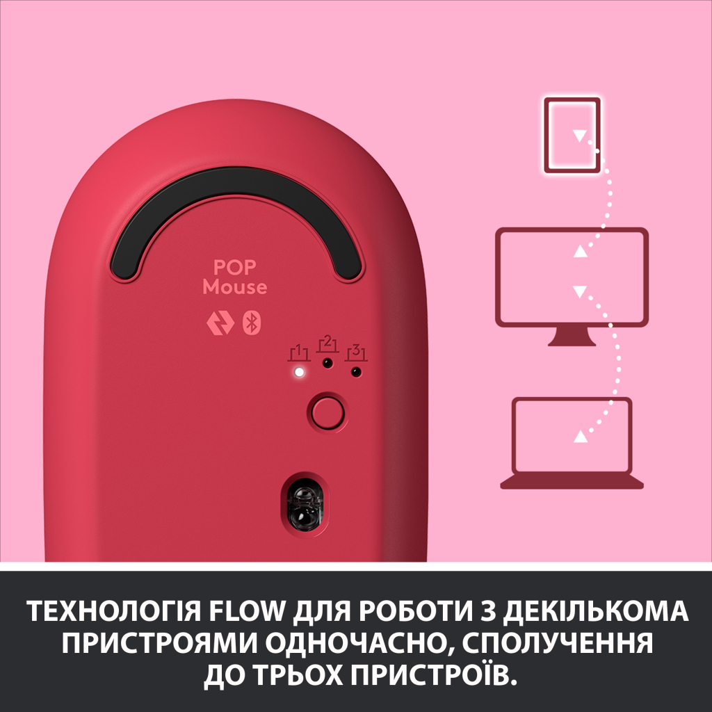 Мишка Logitech POP Mouse Bluetooth Heartbreaker Rose (910-006548) - зображення 7