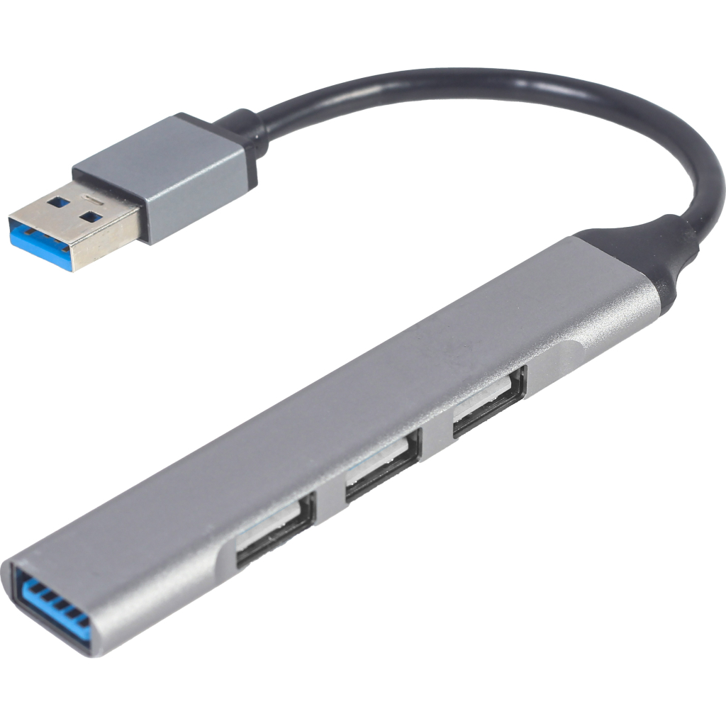Концентратор Gembird USB-A to USB 3.1 Gen1 (5 Gbps), 3 х USB 2.0 (UHB-U3P1U2P3-02) - зображення 1