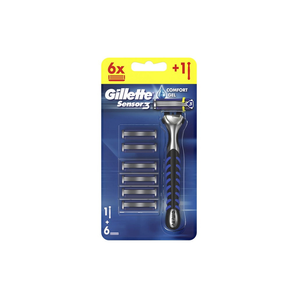 Бритва Gillette Sensor 3 з 6 змінними картриджами (7702018550807) - зображення 2