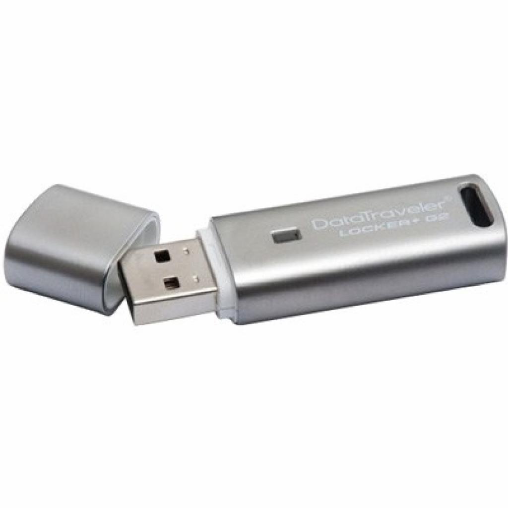 USB флеш накопичувач Kingston 8Gb DataTraveler Locker+ G2 (DTLPG2/8GB) - зображення 2