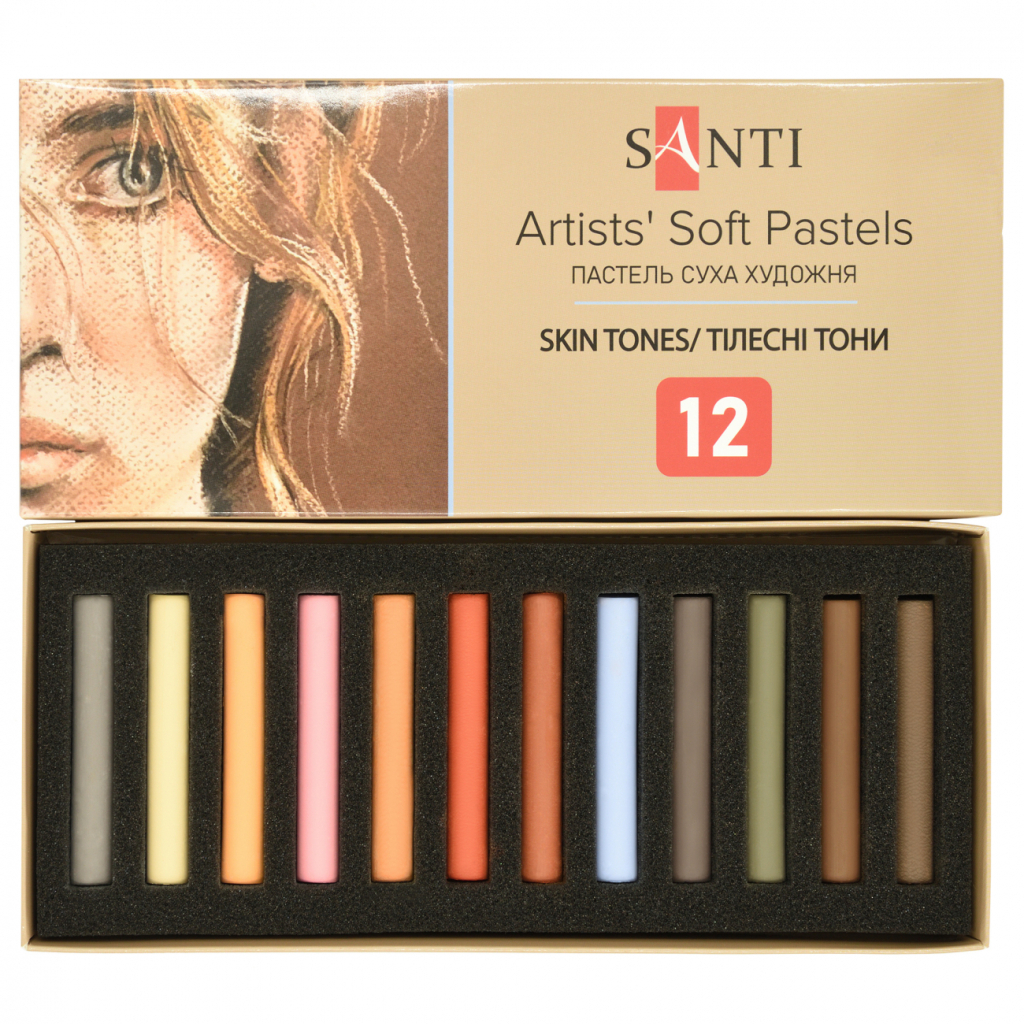 Пастель Santi Skin Tones суха 12 кольорів (353697) - изображение 1