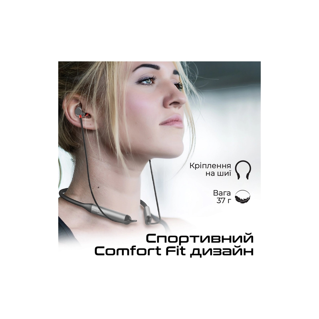 Навушники Promate ANC Velcon Black (velcon.black) - зображення 4