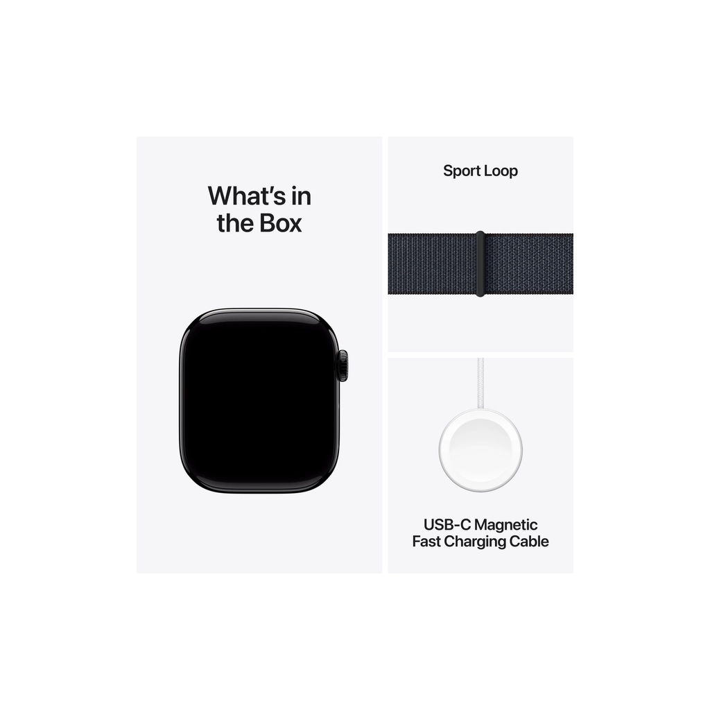 Смарт-годинник Apple Watch Series 10 GPS 42mm Jet Black Aluminium Case with Ink Sport Loop (MWWG3QH/A) - изображение 9