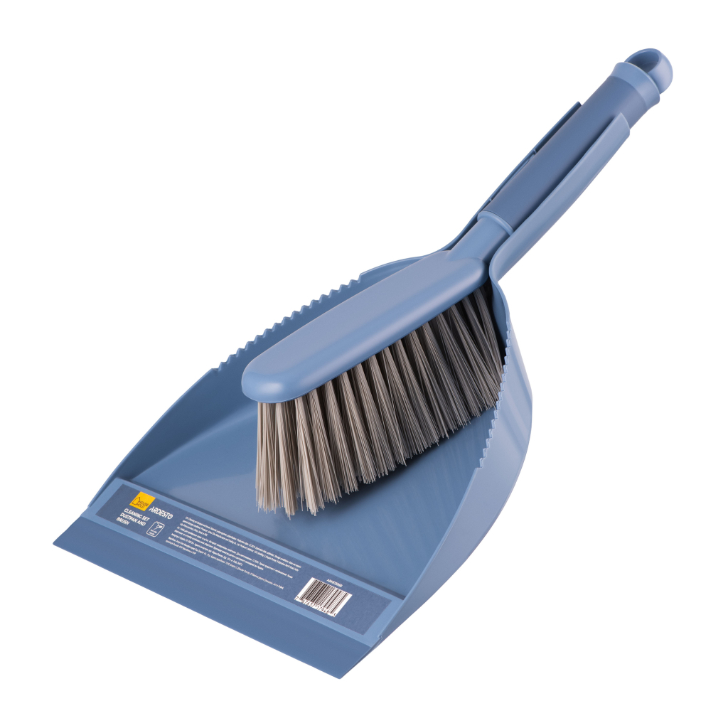Комплект для прибирання Ardesto Solid Совок та щітка Синій (ARHE1306B) - зображення 1