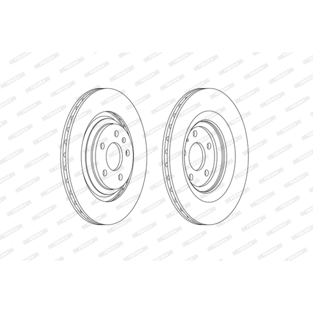 Гальмівний диск FERODO DDF2546C - зображення 1