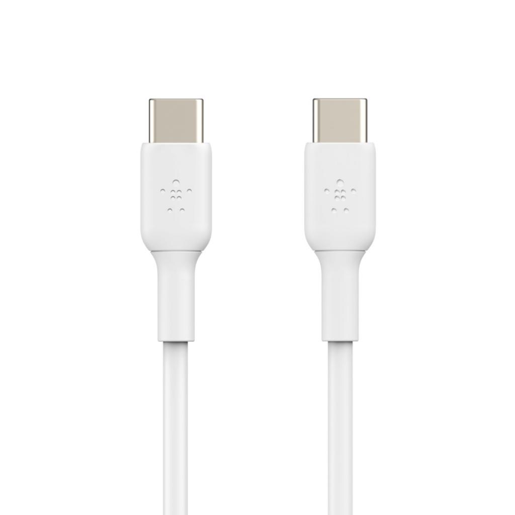 Дата кабель USB-С - USB-С, PVC, 1m, white Belkin (CAB003BT1MWH) - зображення 3
