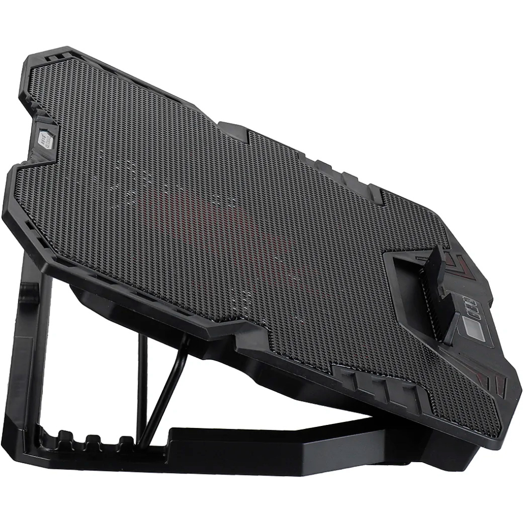 Підставка до ноутбука IceCoorel 10-15", 1*125mm 1400 RPM + 4*70mm 2500 RPM, 2*USB, 365x297x30mm, Red (K5Red) - зображення 4