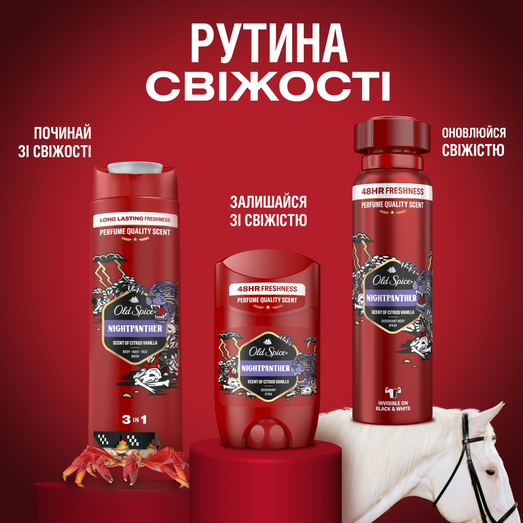 Дезодорант Old Spice Night Panther 50 мл (8006540424148/8700216884617) - изображение 10