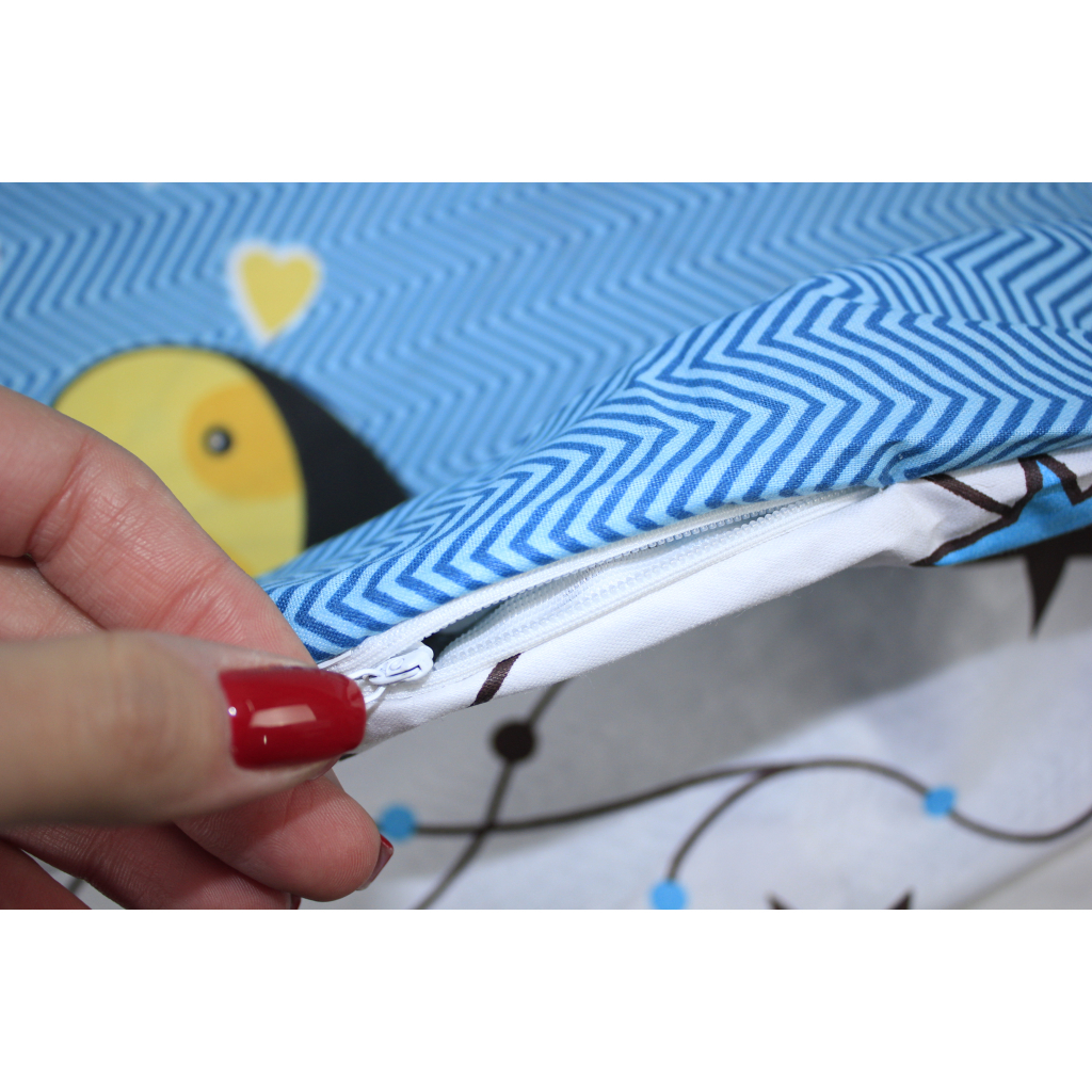 Постільна білизна MirSon Бязь 17-0518 Cat-dog blue Сімейна 160x220 (2200003649963) - зображення 6