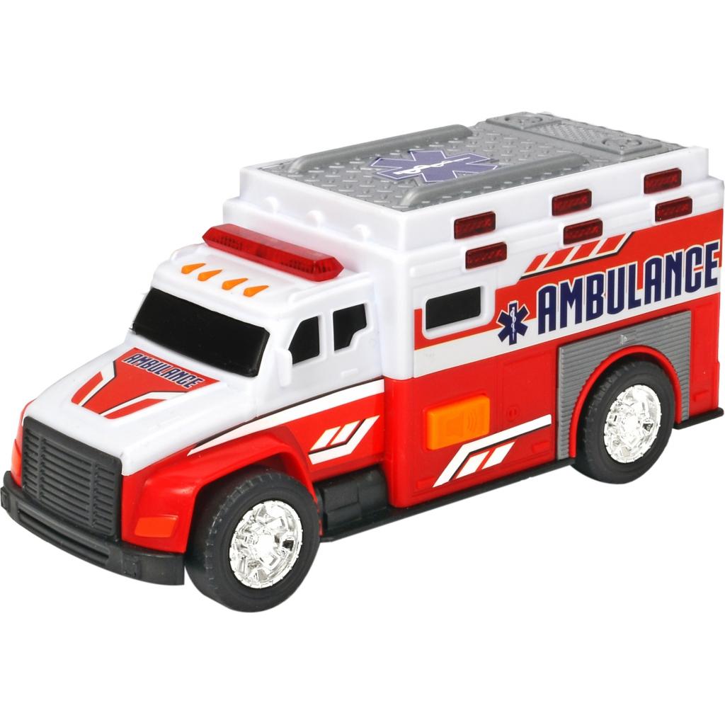 Спецтехніка Dickie Toys Швидка допомога зі світловими та звуковими ефектами 15 см (3302013) - зображення 1