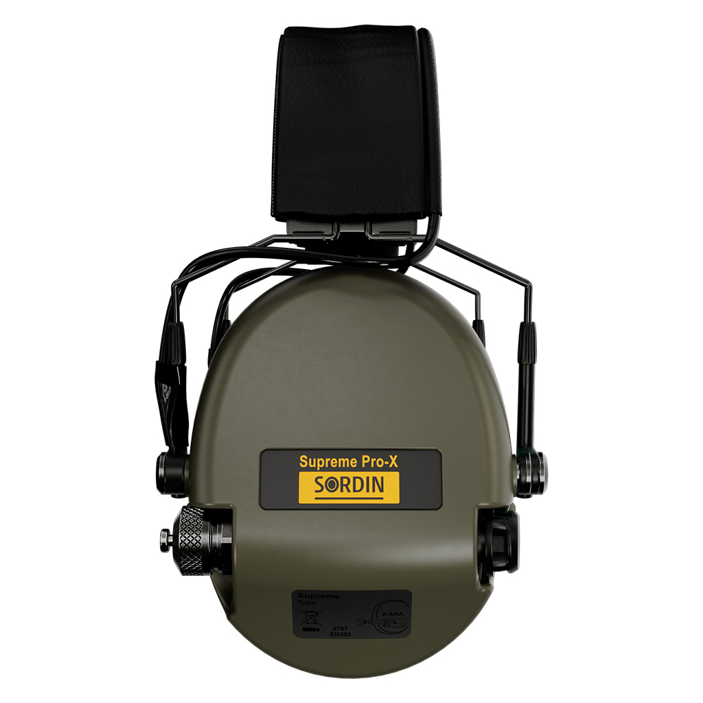 Тактичні навушники Sordin Supreme Pro-X SFA зі шкіряним оголівям Green (74502-06-S) - зображення 5