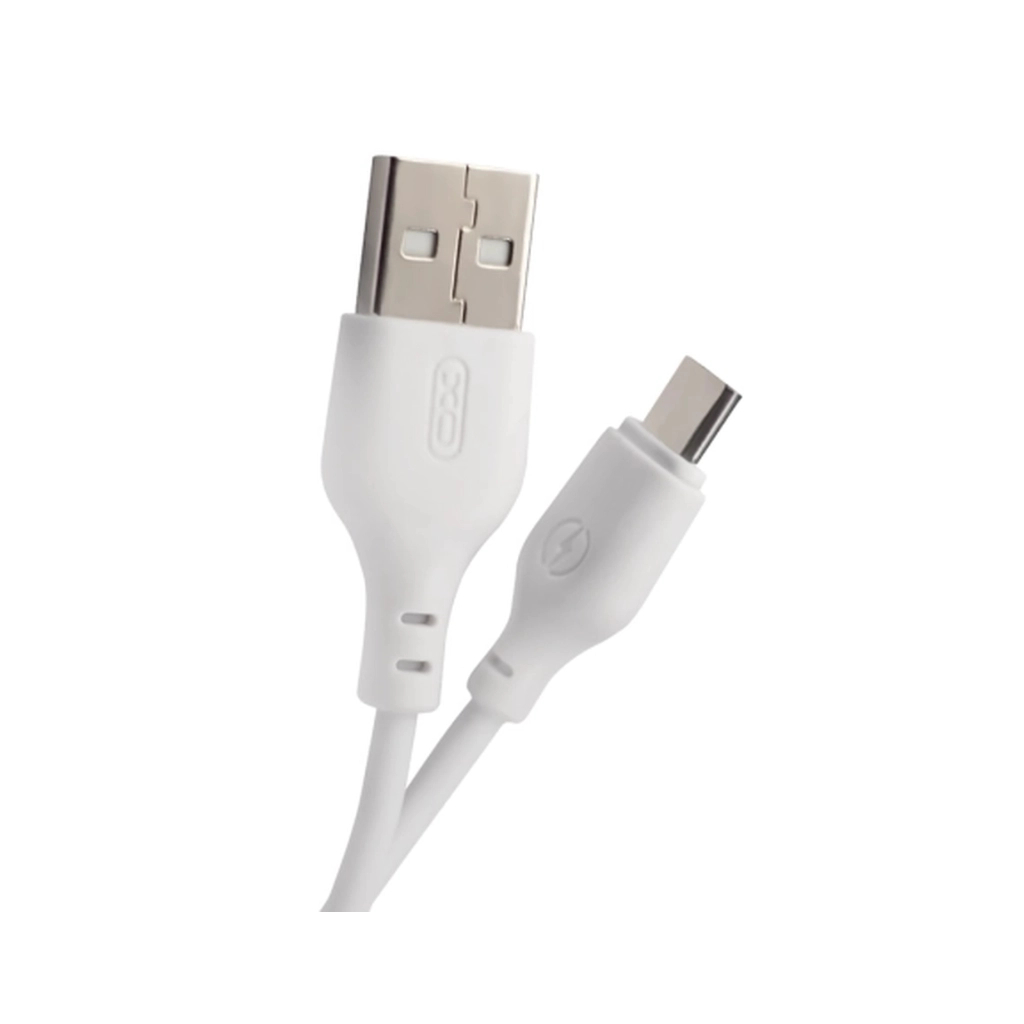 Дата кабель USB 2.0 AM to Micro 5P 1.0m 2.1A white XO (XO-NB-103-MC-1-WH) - зображення 1