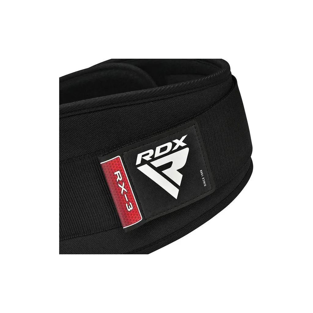 Атлетичний пояс RDX RX3 EVA Curve неопреновий Black XL (WBE-RX3B-XL) - зображення 6