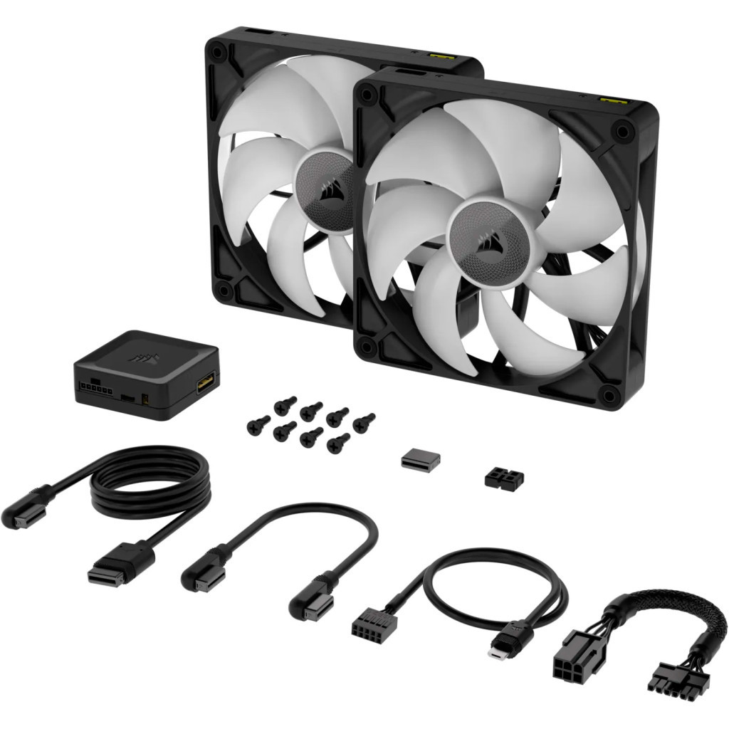 Кулер до корпусу Corsair iCUE Link RX140 RGB PWM Dual Pack (CO-9051020-WW) - зображення 3
