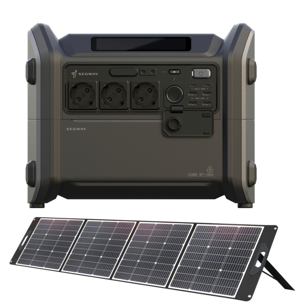 Зарядна станція Segway CUBE 1000, 2200W, 1024W/h + панель 250W (AA.13.04.02.0004-SET250) - изображение 1