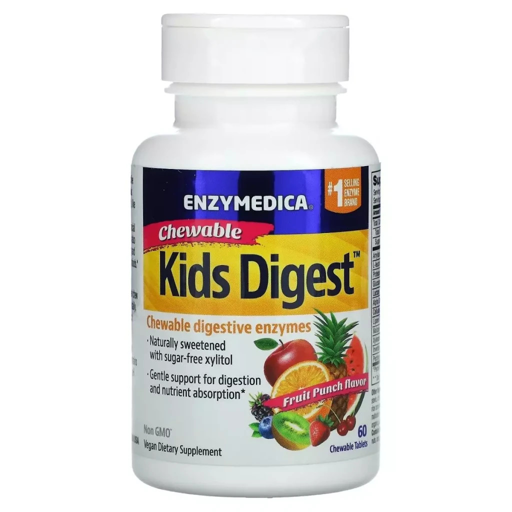 Пробіотики Enzymedica Ферменти травні для дітей, смак фруктів, Kids Dig (ENZ-11010) - зображення 1