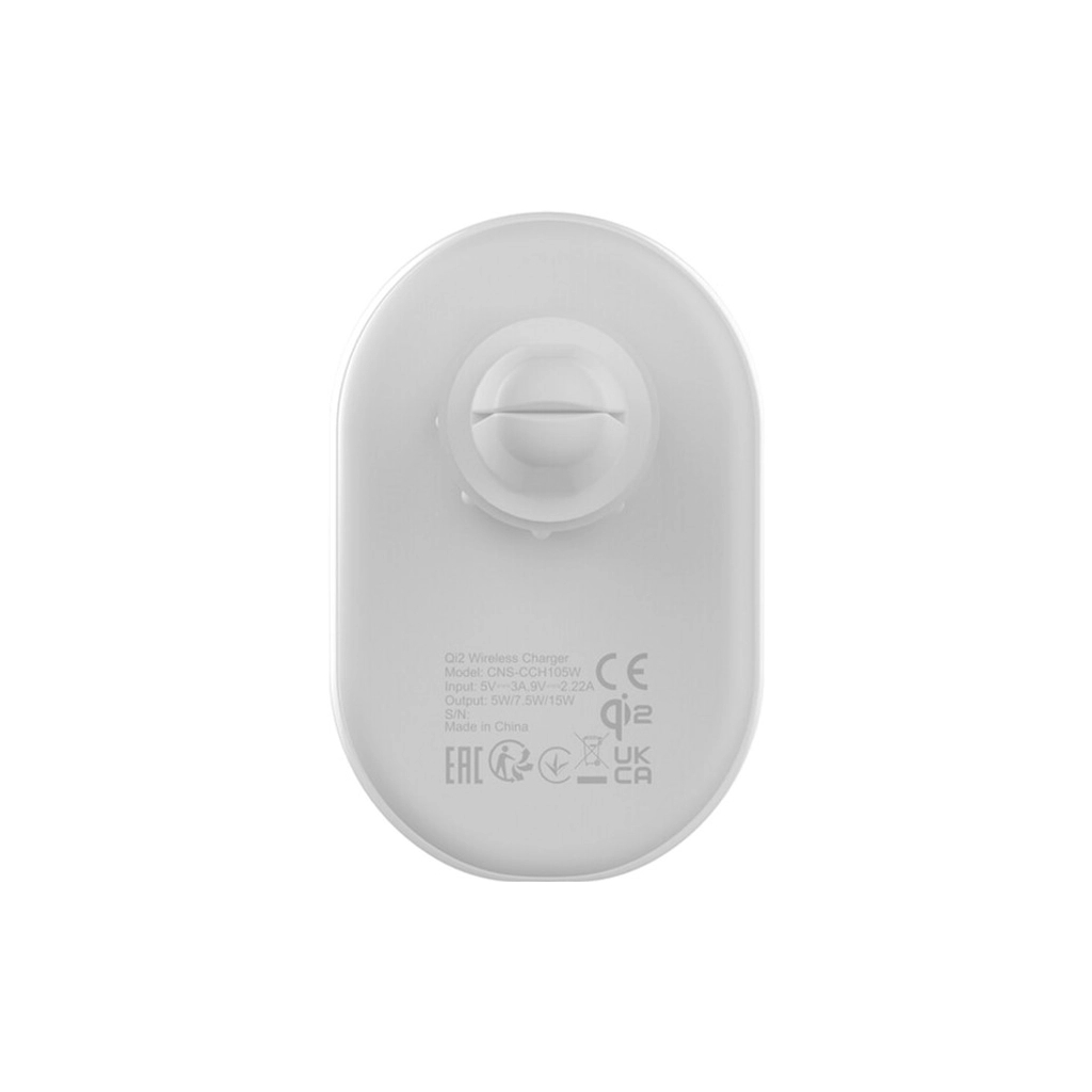 Зарядний пристрій Canyon OnGrip 105 15W Qi2 Wireless White (CNS-CCH105W) - зображення 8