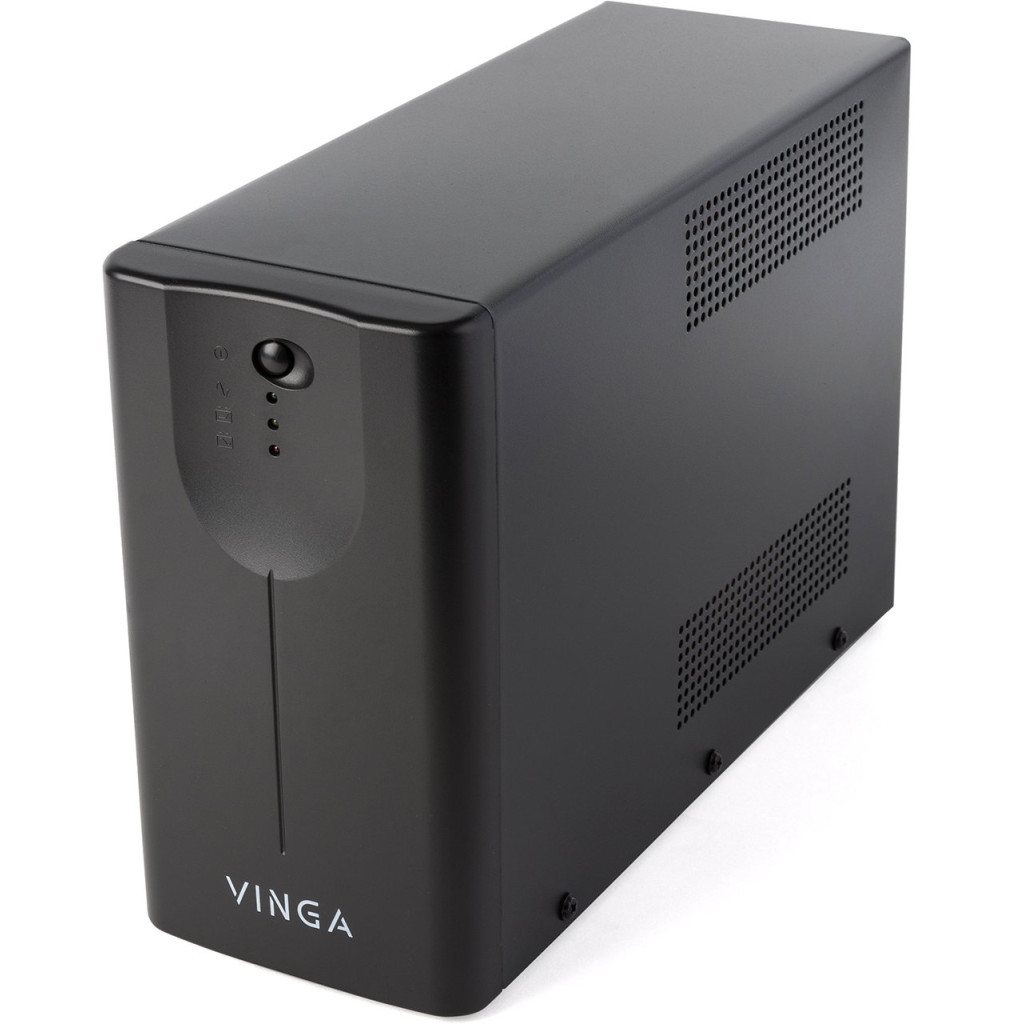 Пристрій безперебійного живлення Vinga LED 1500VA metal case (VPE-1500M) - зображення 6