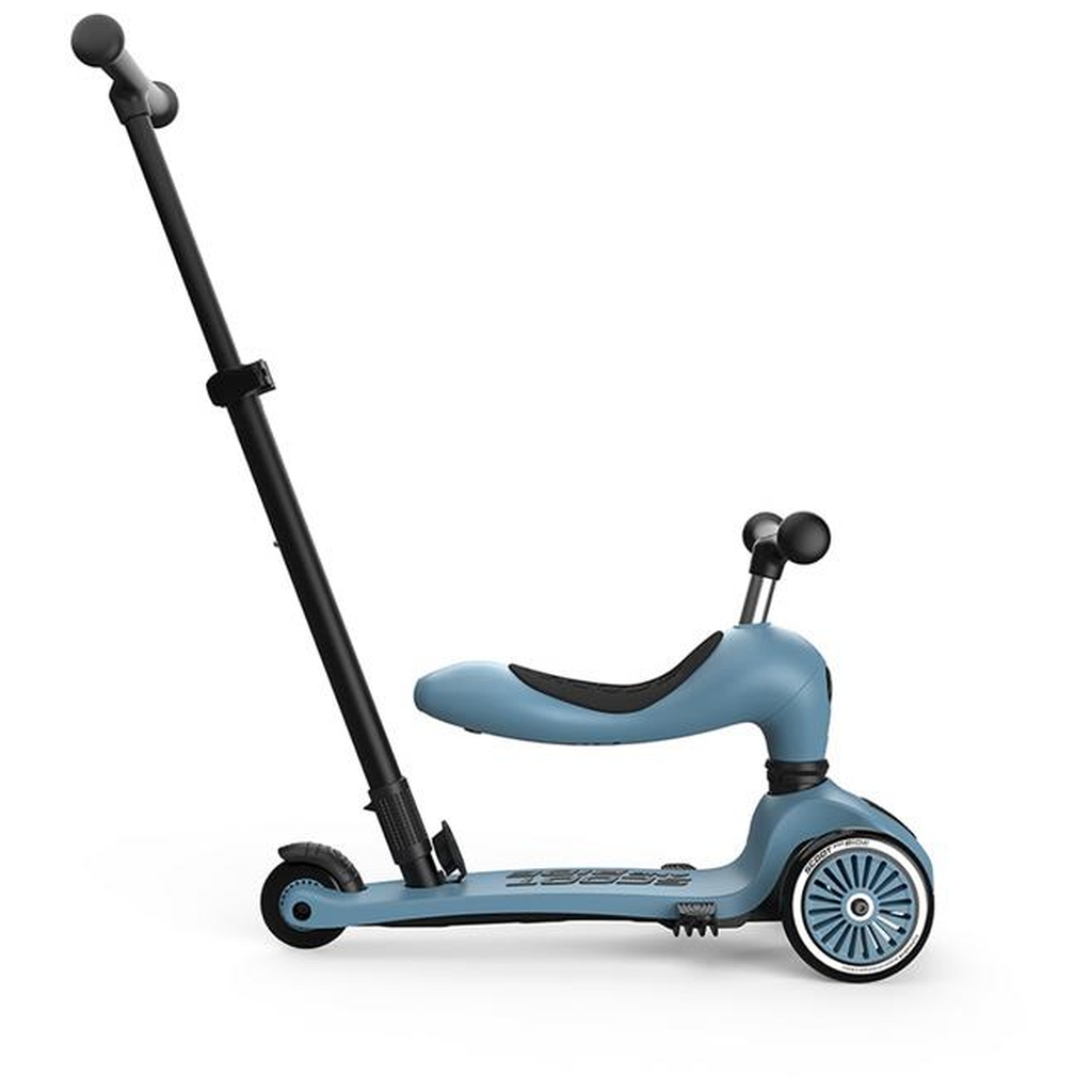 Самокат Scoot&Ride Highwaykick-1 Push and Go сіро-синій (SR-240527-STEEL) - зображення 7