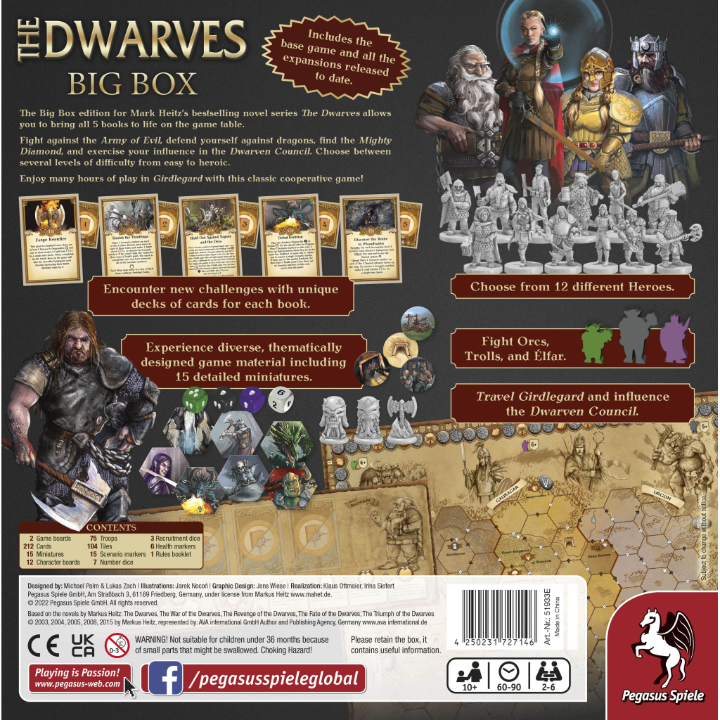 Настільна гра Pegasus Spiele Гноми: Велика коробка (The Dwarves Big Box) (англ.) (PS152) - зображення 8