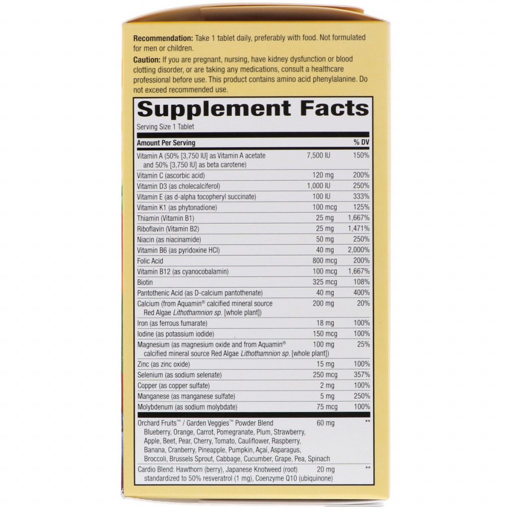 Мультивітамін Nature's Way Мультивітаміни Для Жінок, Alive! Ultra Potency Multi-Vitamin (NWY-15686) - зображення 2